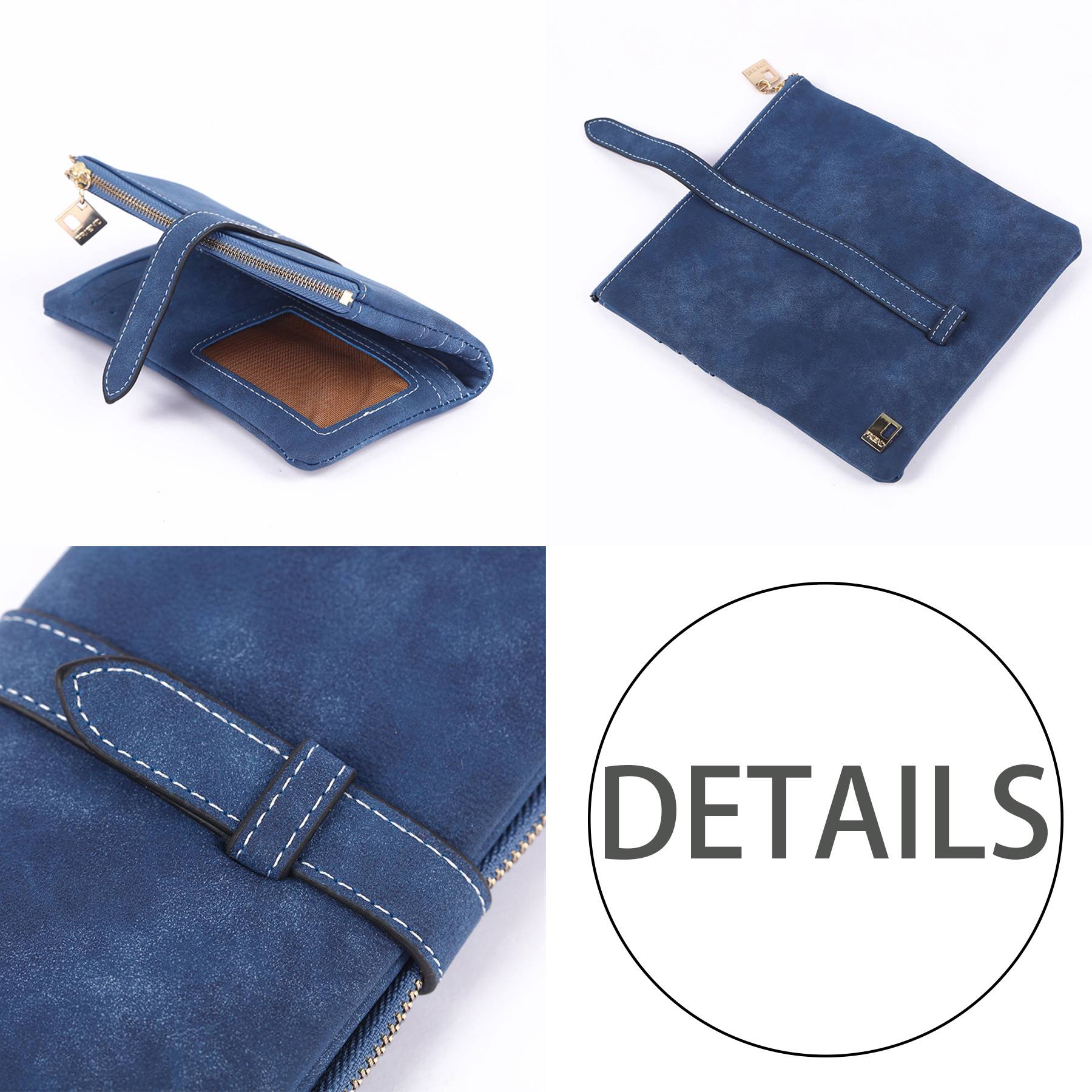 PU Leather Buckle Wallet Purse - Image 8