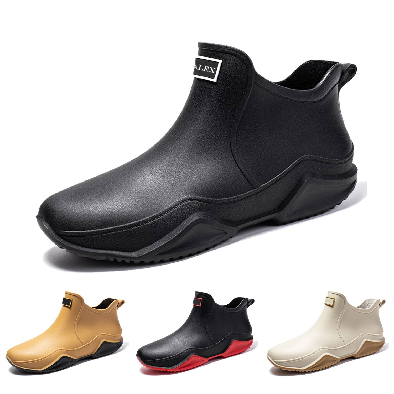 Waterproof Non-Slip Soft Short Rubber Rain Boots