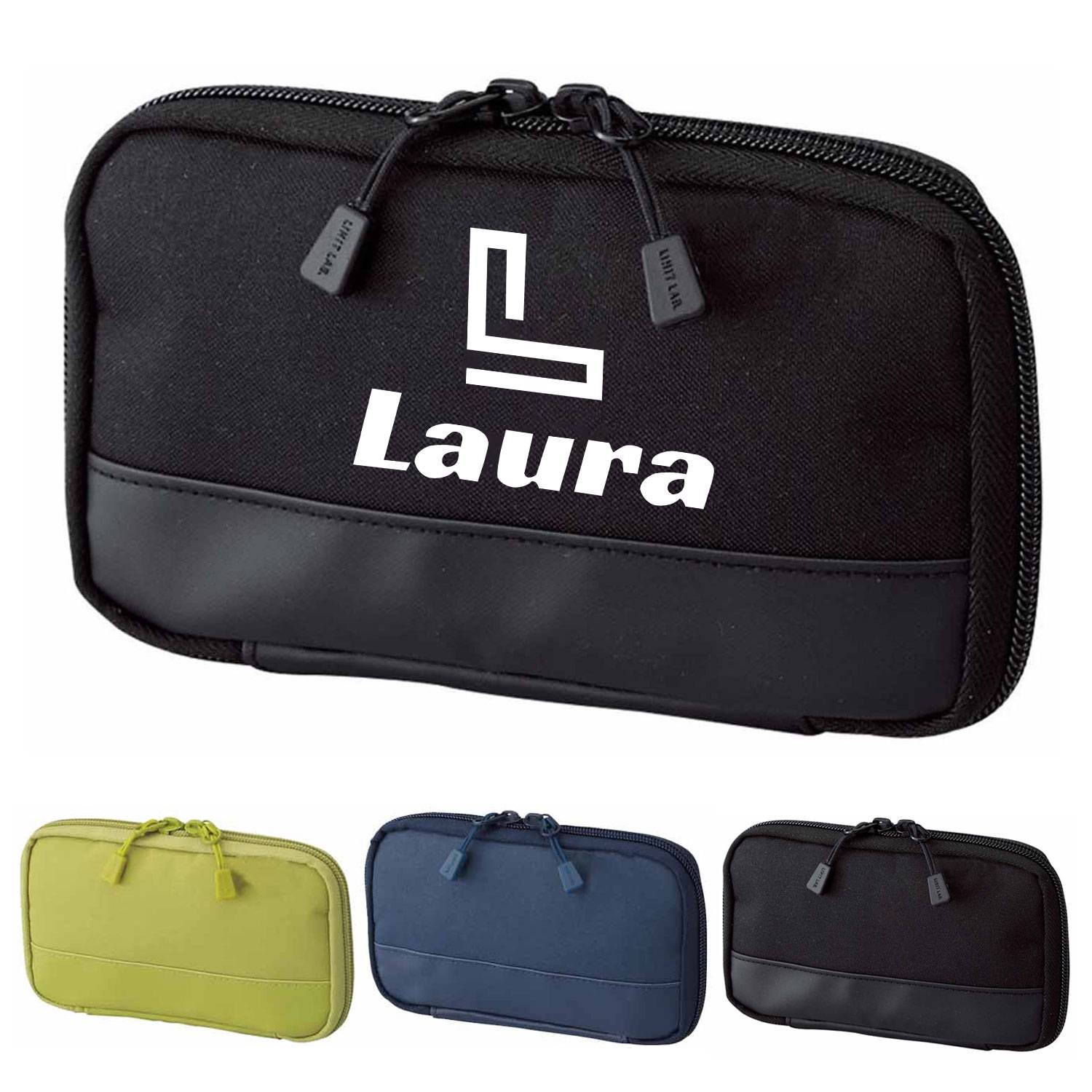 Large capacity multi-function zippered pencil case