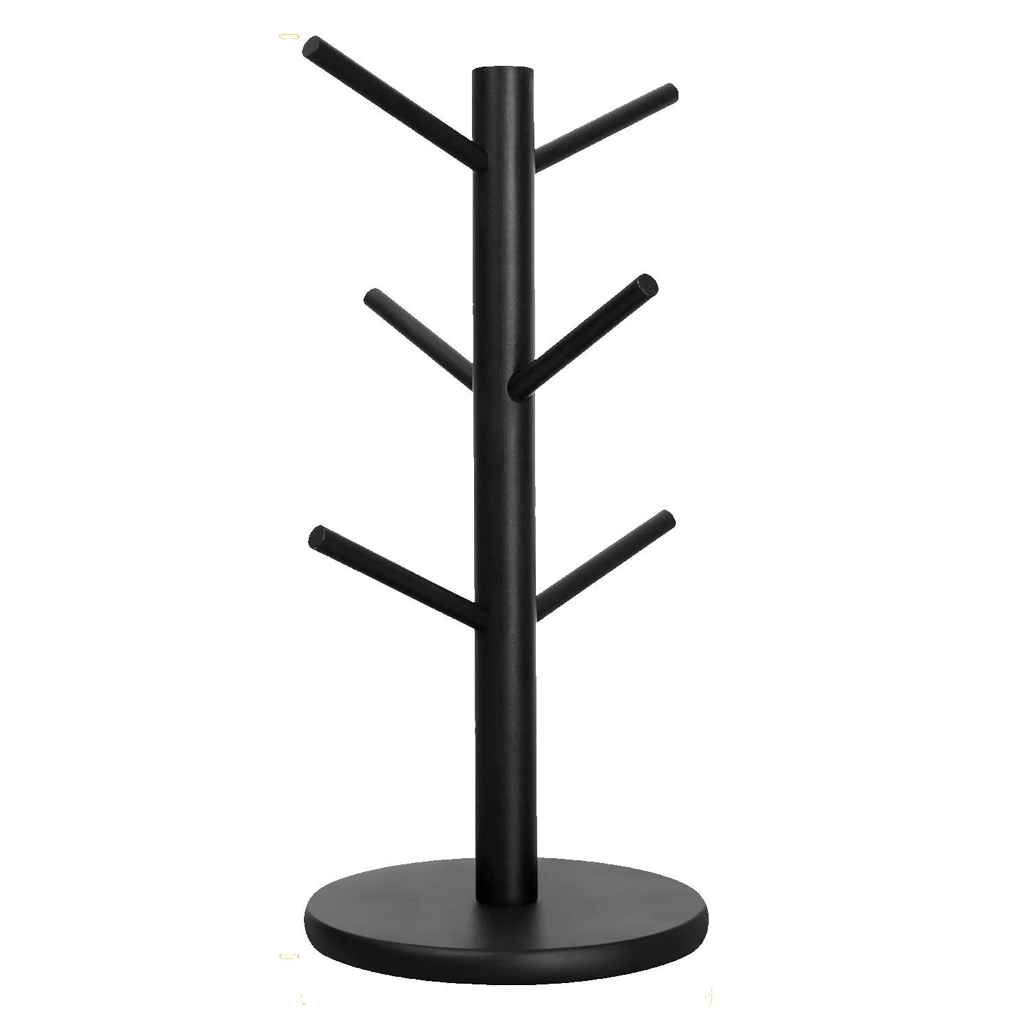 Wooden Tree Mug Holder w/ 6 Hooks - Image 4