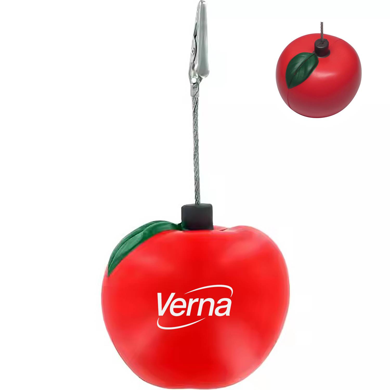PU Apple Shaped Stress Reliever Note Nest Clip