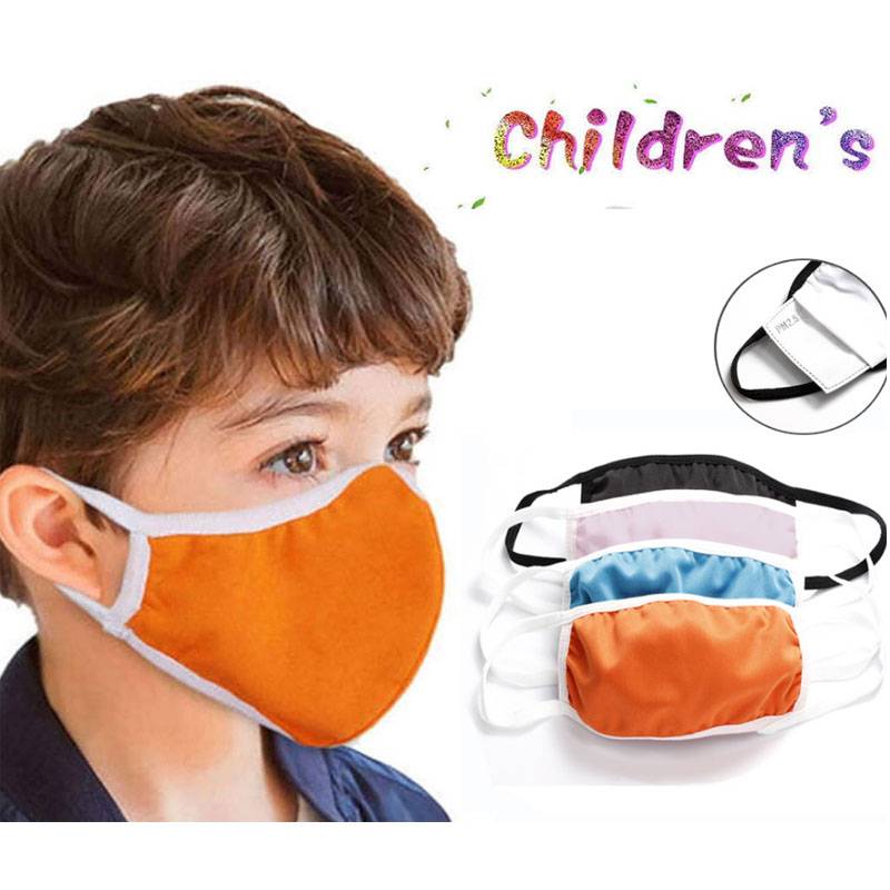 Reusable Children Colorful Blank Face Mask
