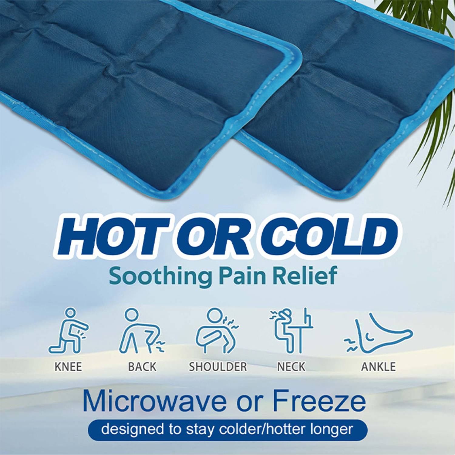 4pcs Reusable Gel Ice Packs for Sports Picnic - Image 9