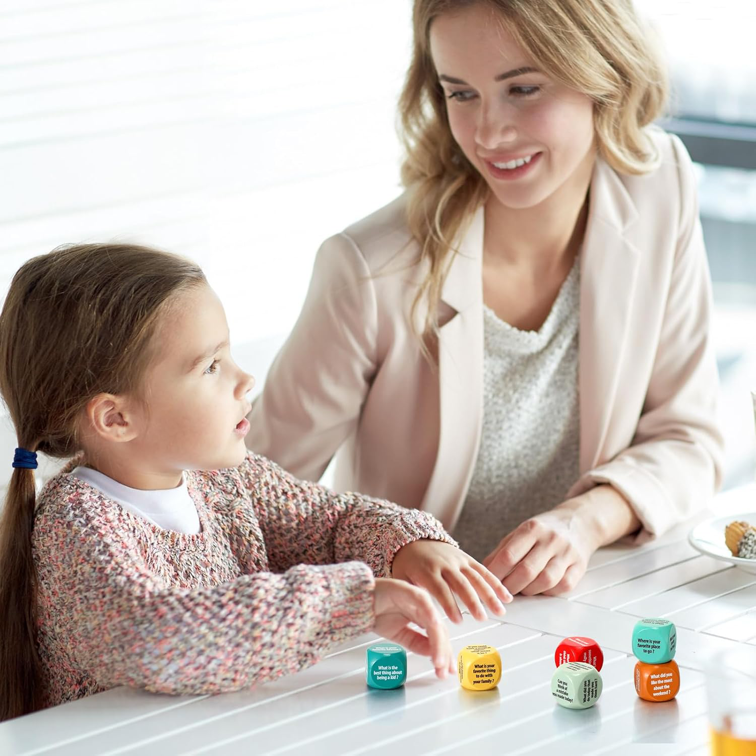 PU Foam Dice Cube Stress Reliever Conversation Toy - Image 9