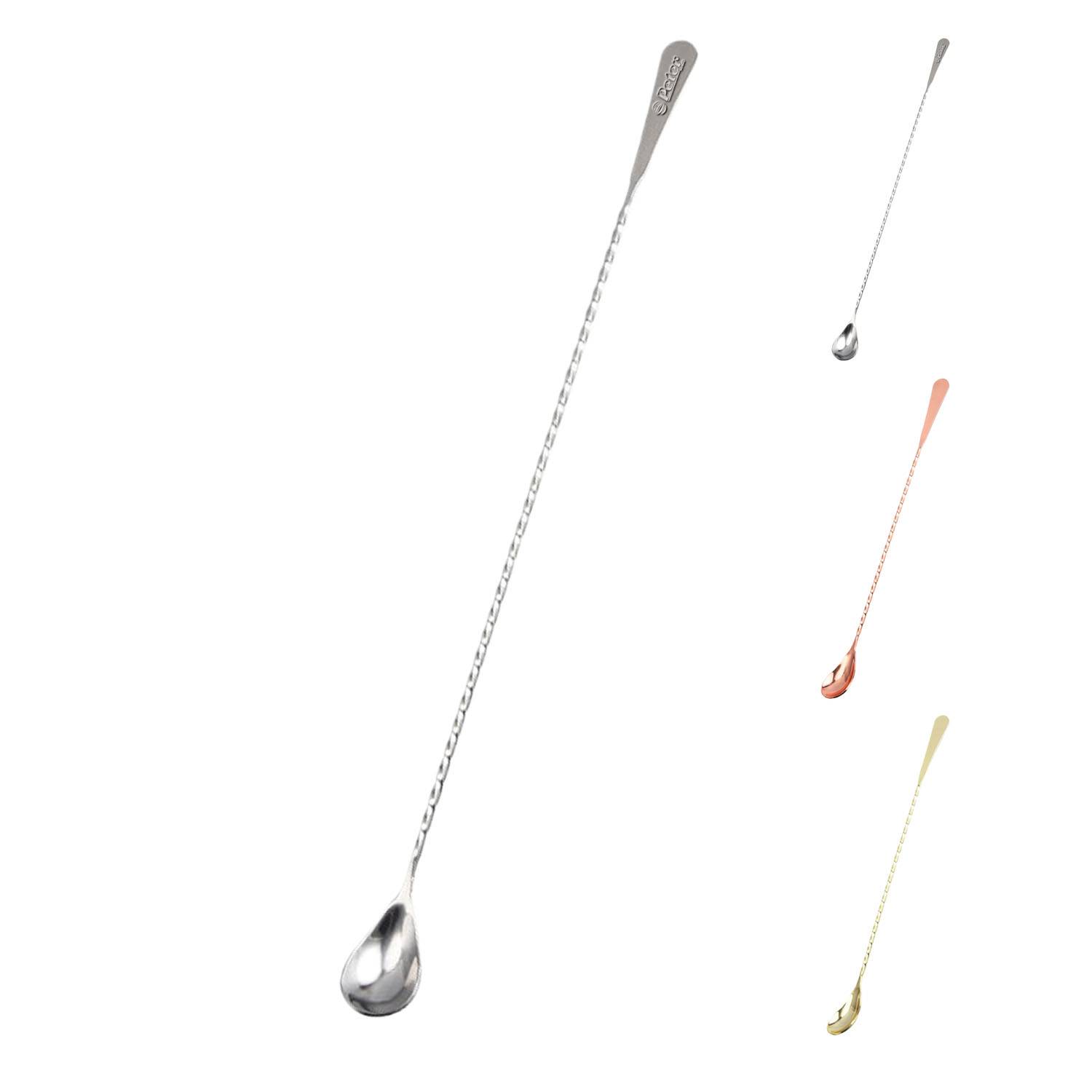 Stainless Steel Cocktail Mixing Spoon w/ Long Handle