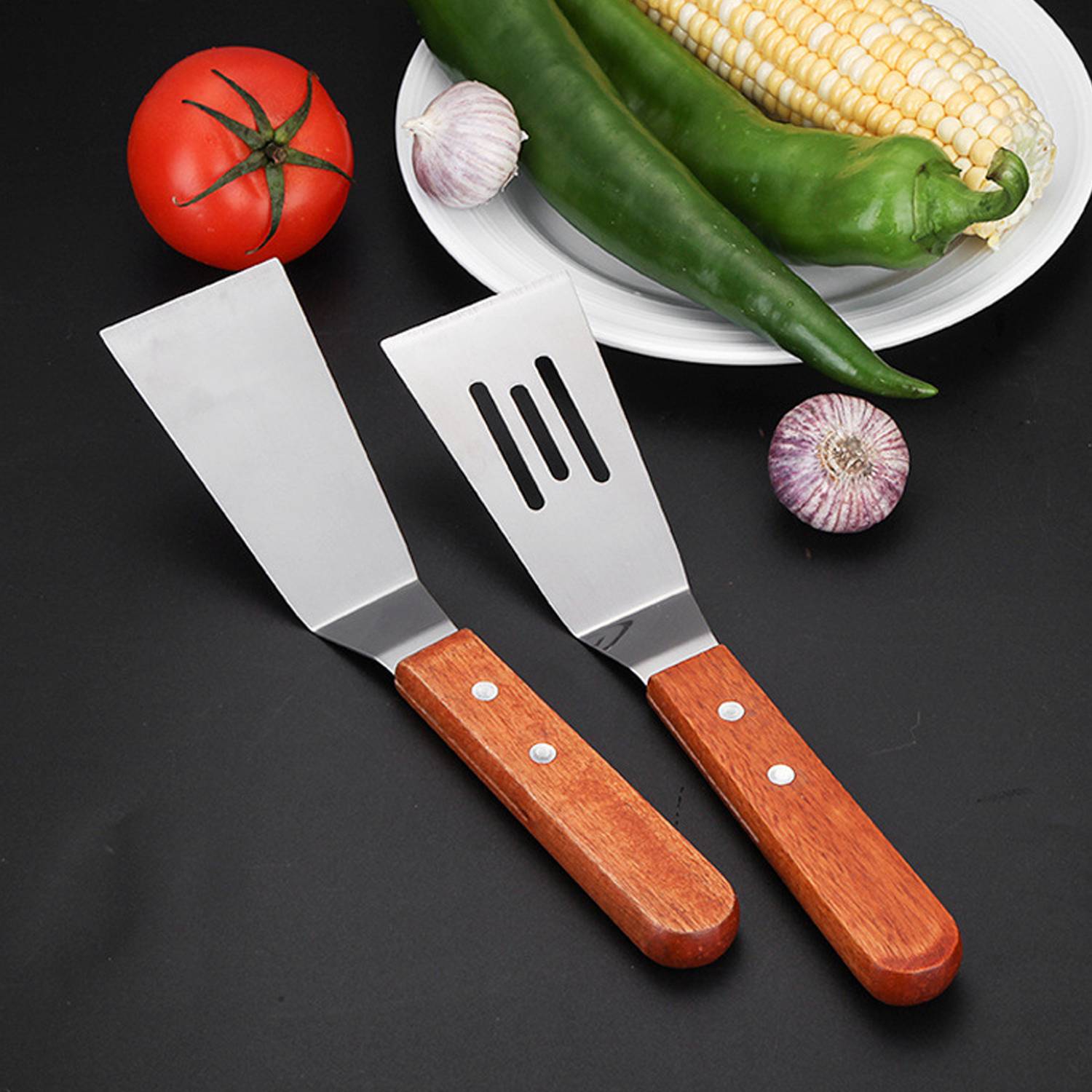 Stainless Steel Cooking Spatula - Image 3