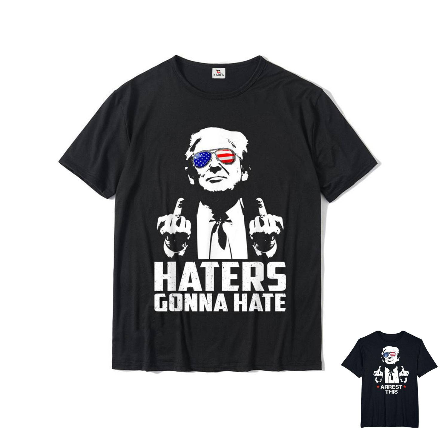 President Donald Trump Middle Finger T-Shirt
