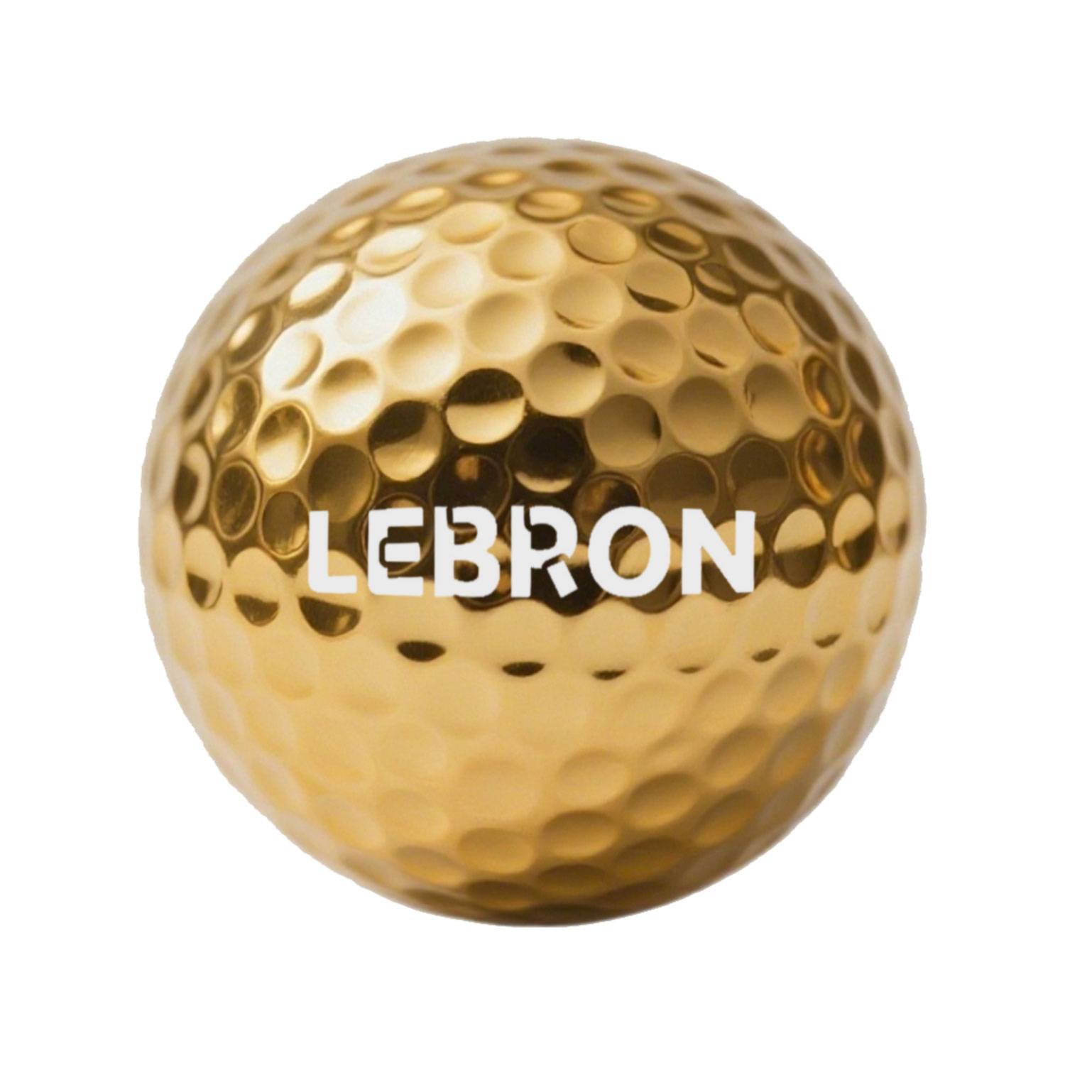 Gold Plated Rubber Golf Balls