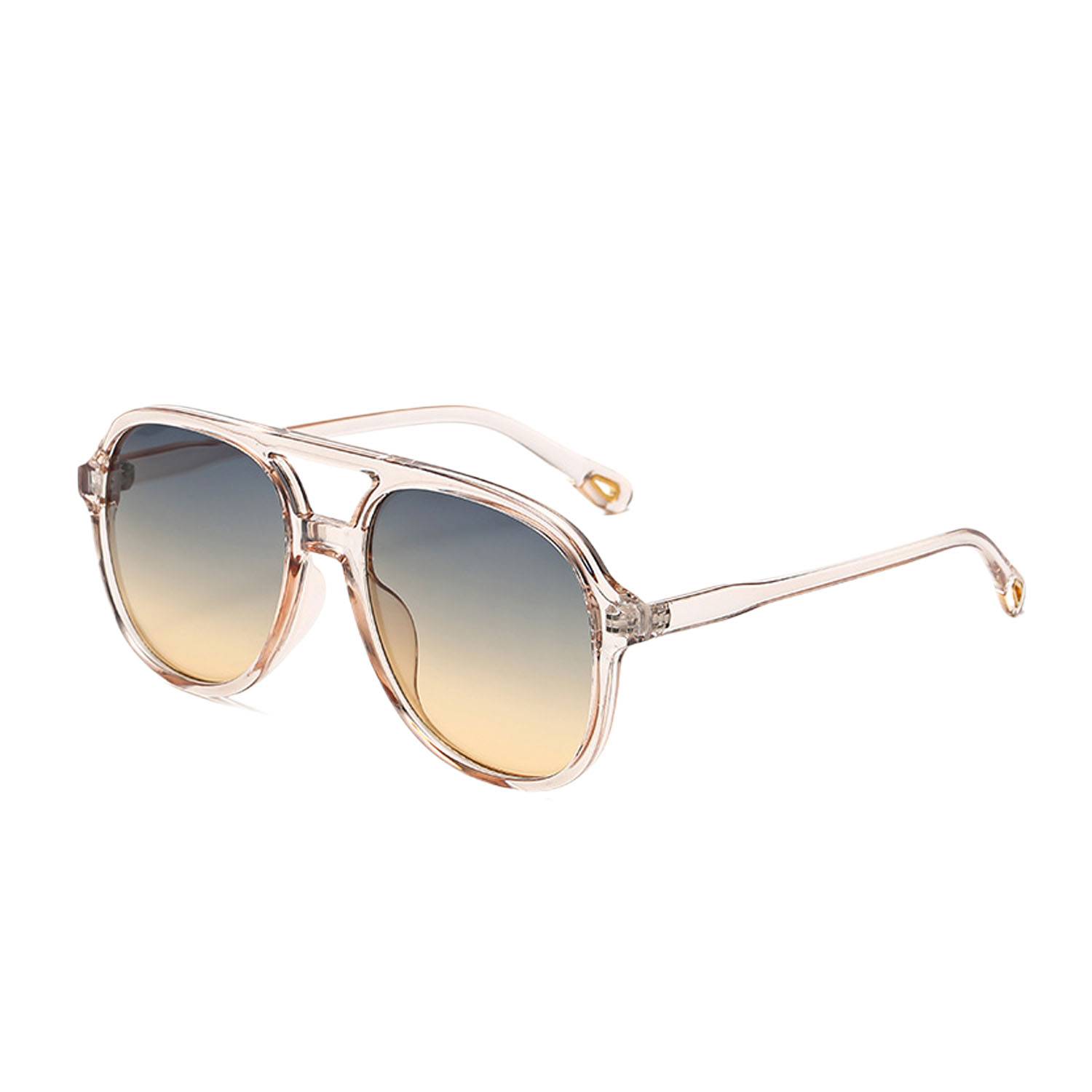 UV400 Protective Retro Square Aviator Sunglasses Soft Frame - Image 3
