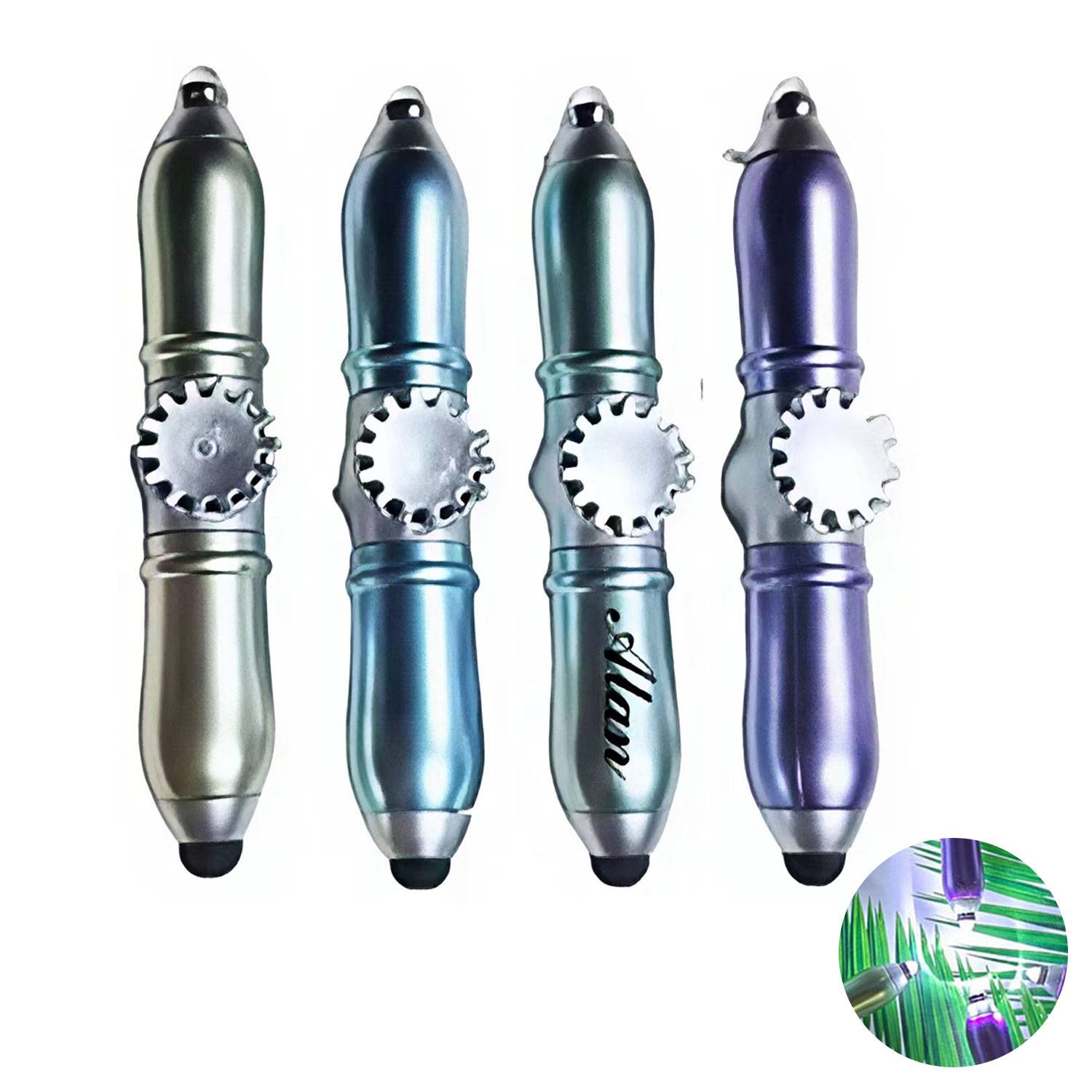 Beautiful AND USFUL LED Fidget Spinner Touch Pen