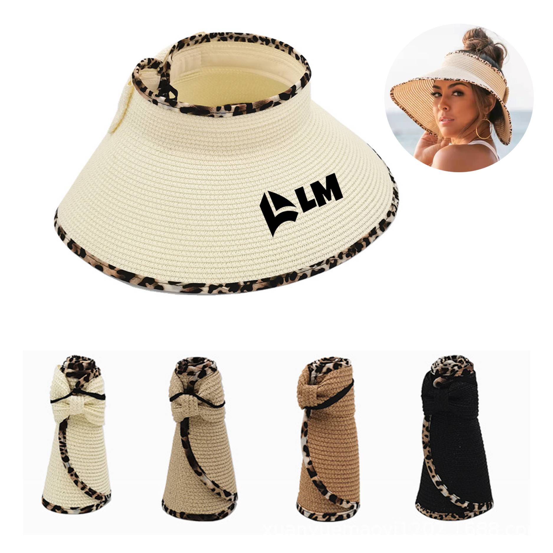 Sun Visors Foldable Straw Hat