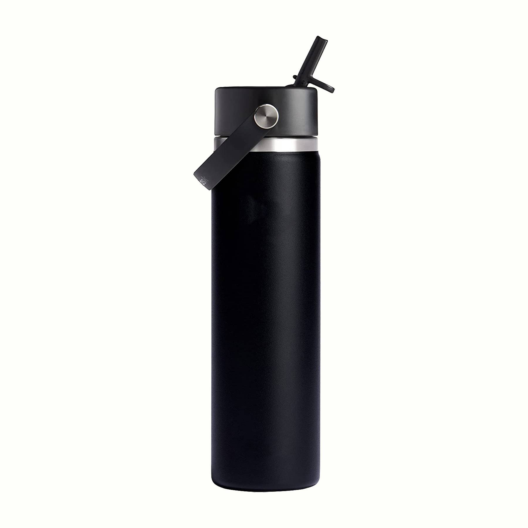 24 Oz Stainless Steel Bottle With Wide Mouth Straw Lid - Image 4