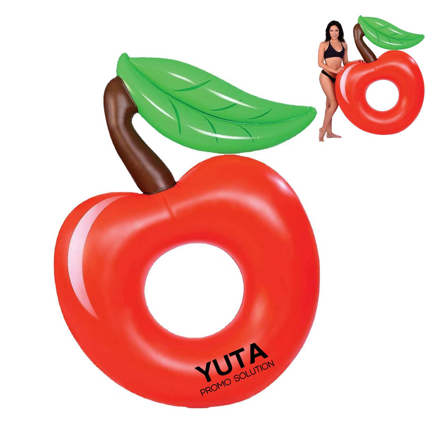 Inflatable PVC Apple Swimming Ring