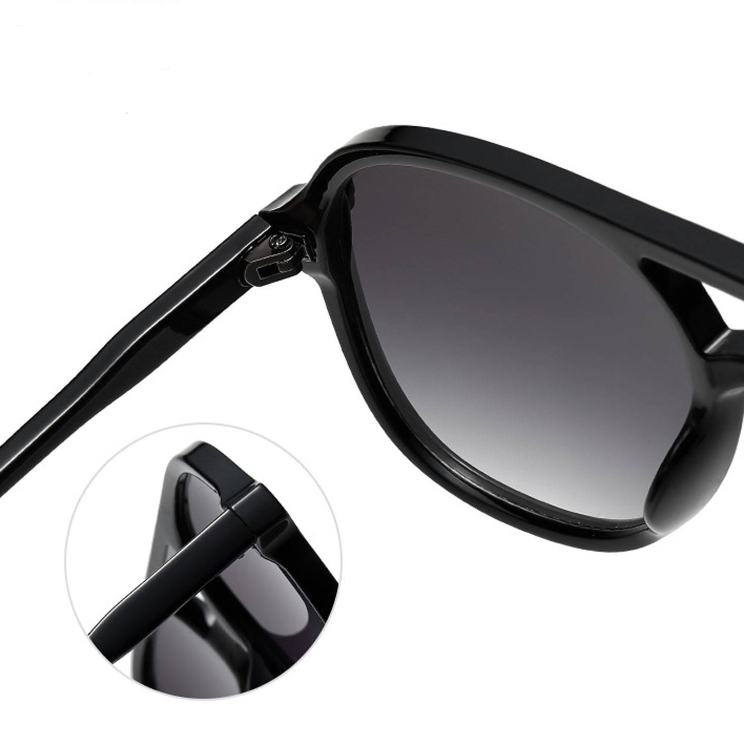 UV400 Protective Retro Square Aviator Sunglasses Soft Frame - Image 9