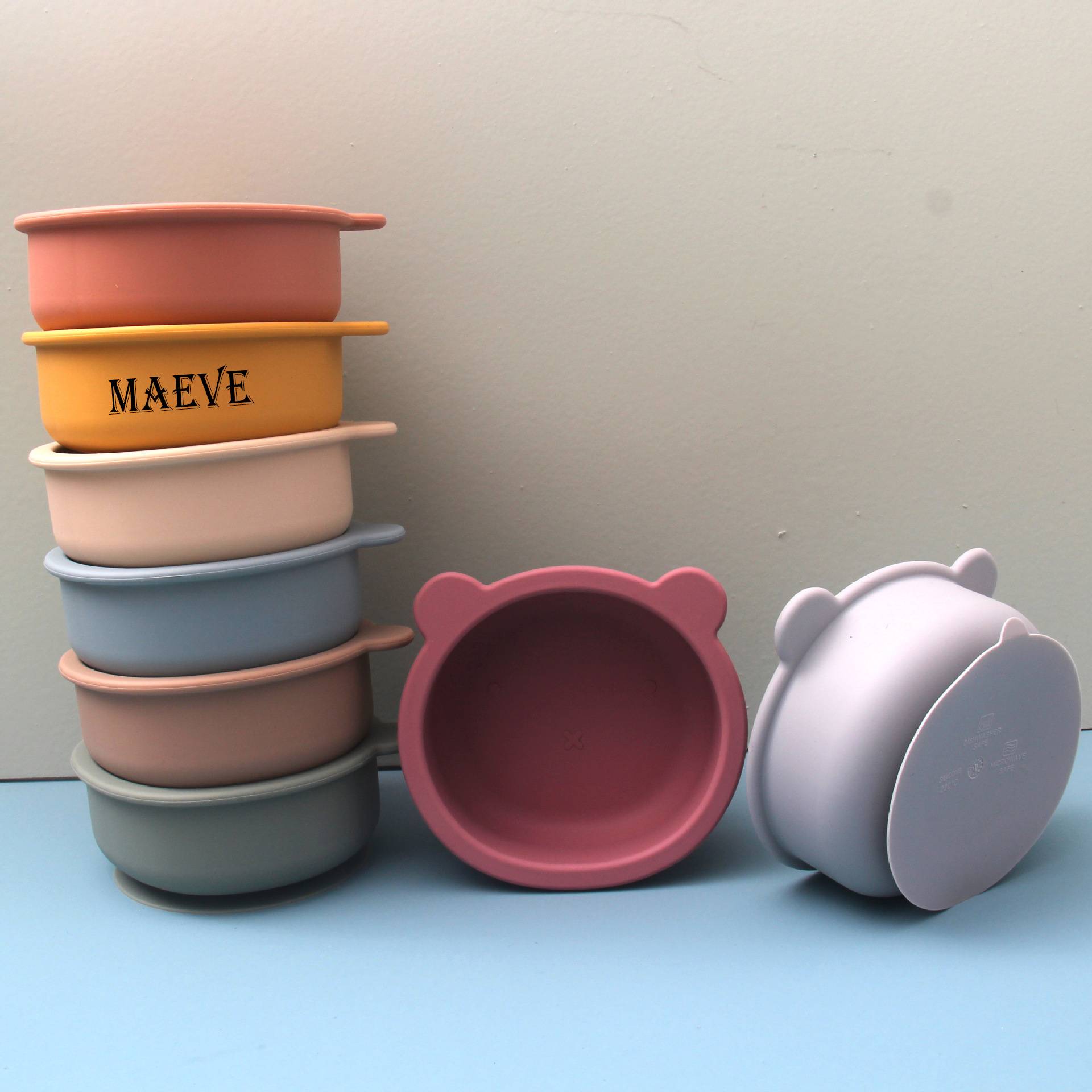 Food Grade Silicone Baby Suction Bowl