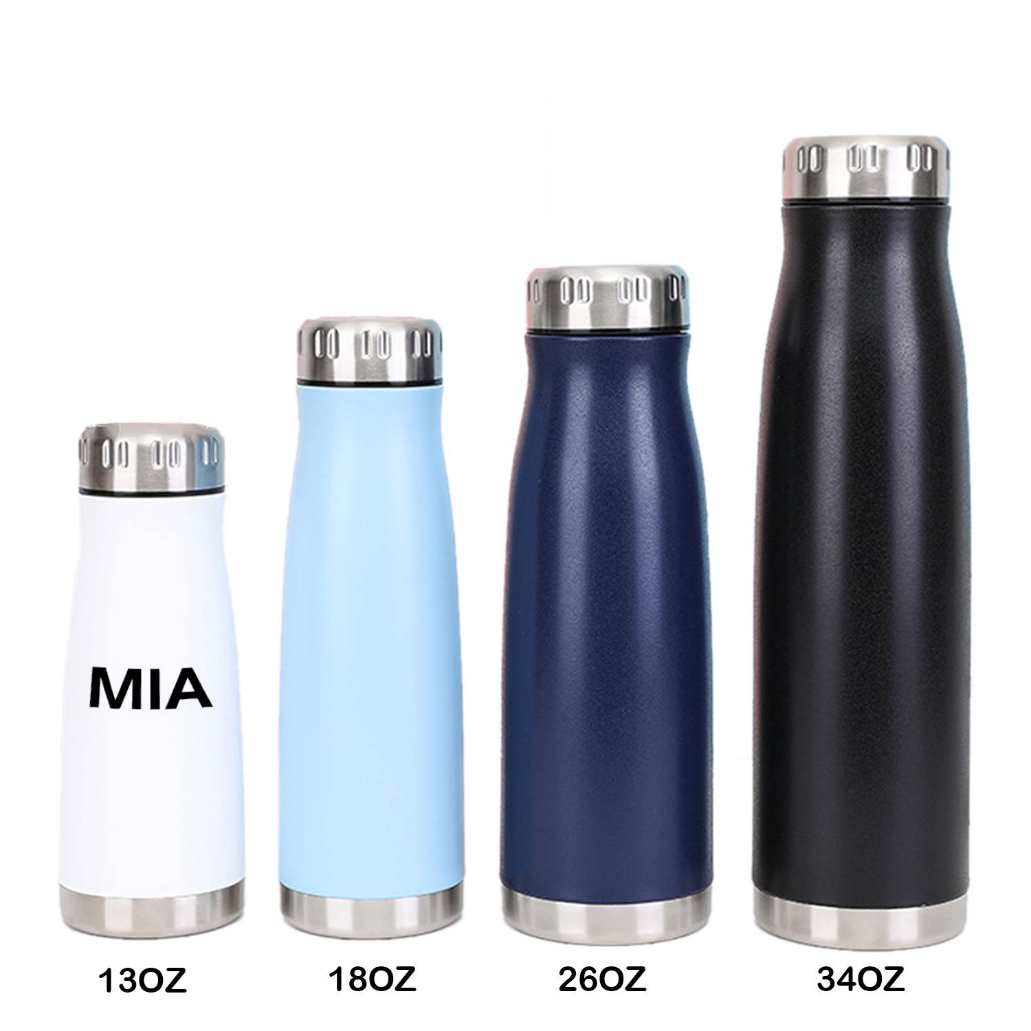 Stainless steel straight bottle insulated cup
