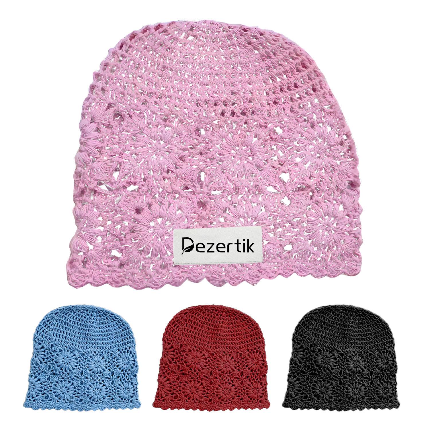 Thin Hollow Wool Knitted Handmade Women's Beanie