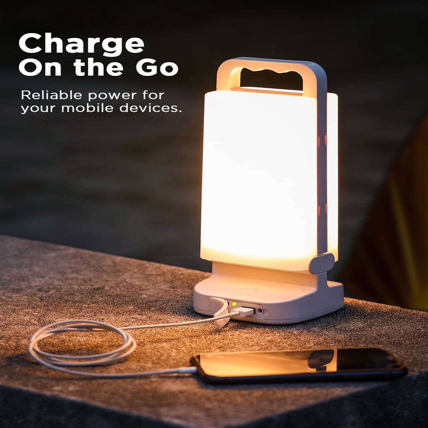 4400mAh Rechargeable Outdoor Solar LED Lantern - Image 5