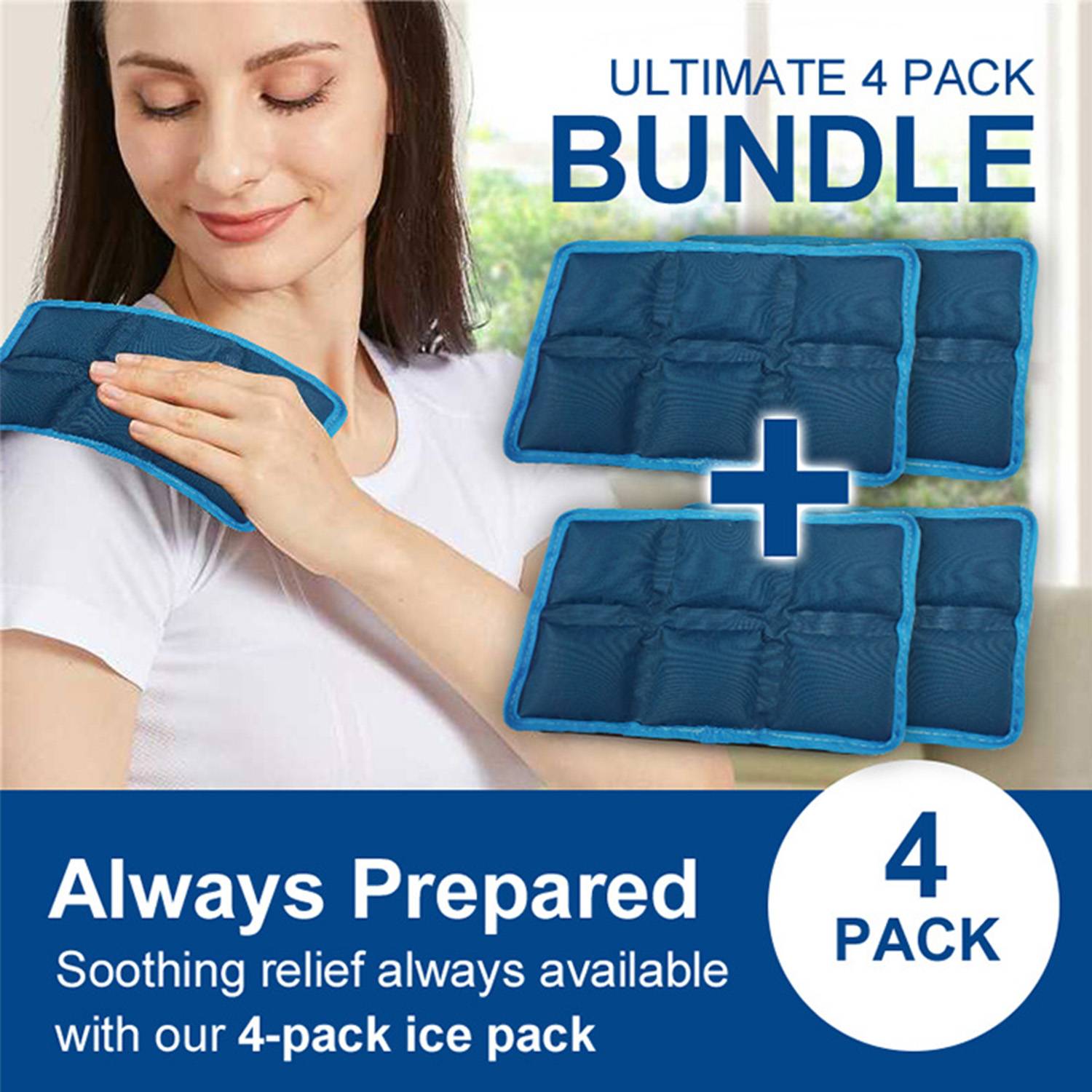 4pcs Reusable Gel Ice Packs for Sports Picnic - Image 8