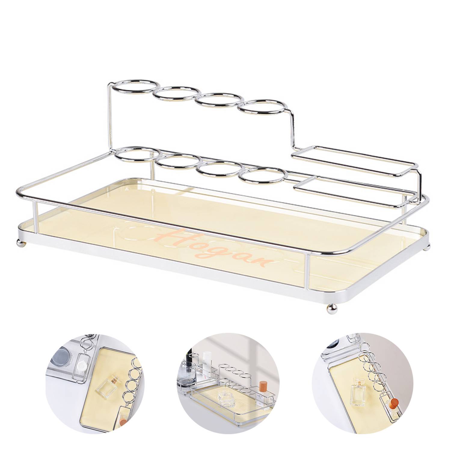 Toothpaste Tooth Cup Holder Metal Non-Perforated