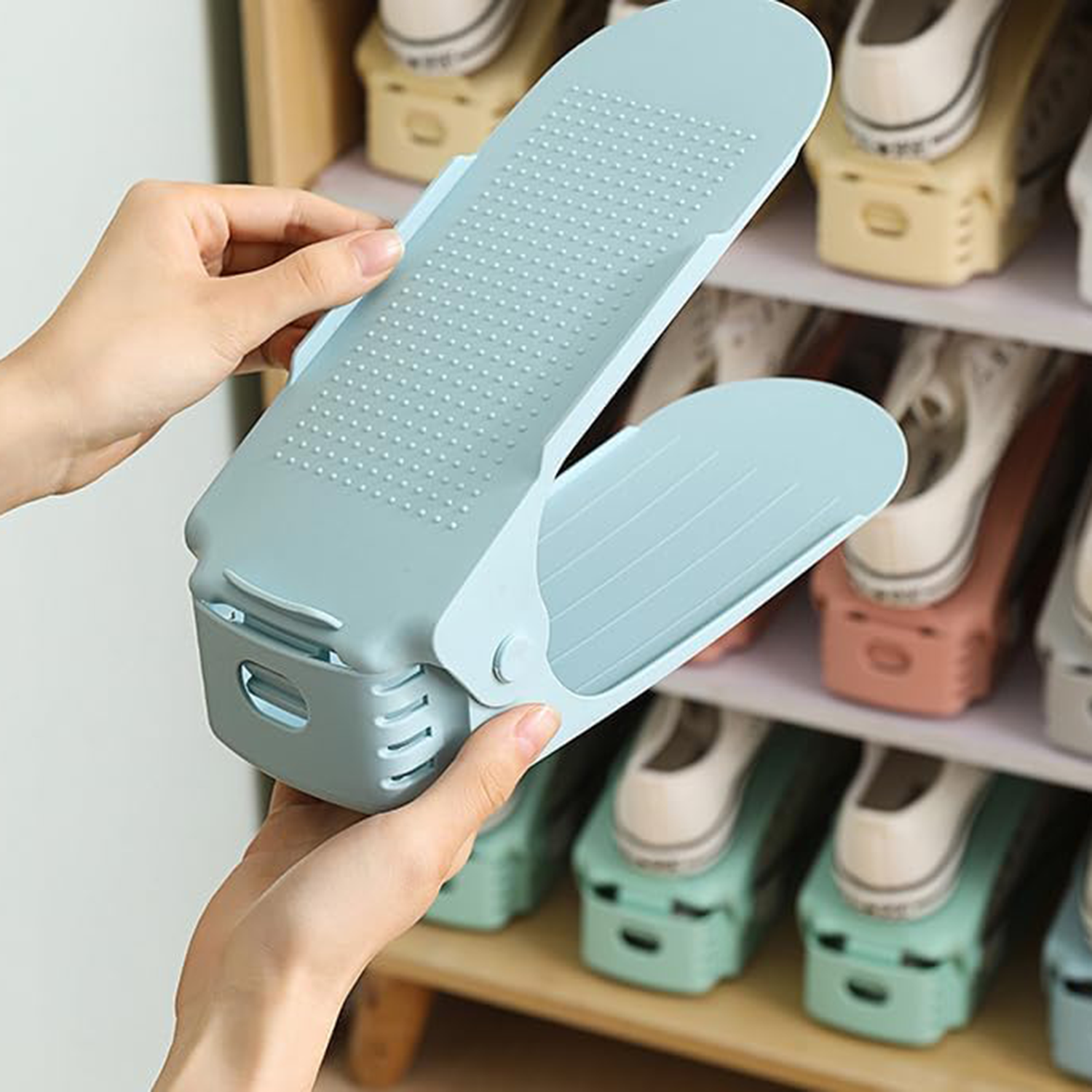 Space-Saving Adjustable Shoe Racks - Image 5