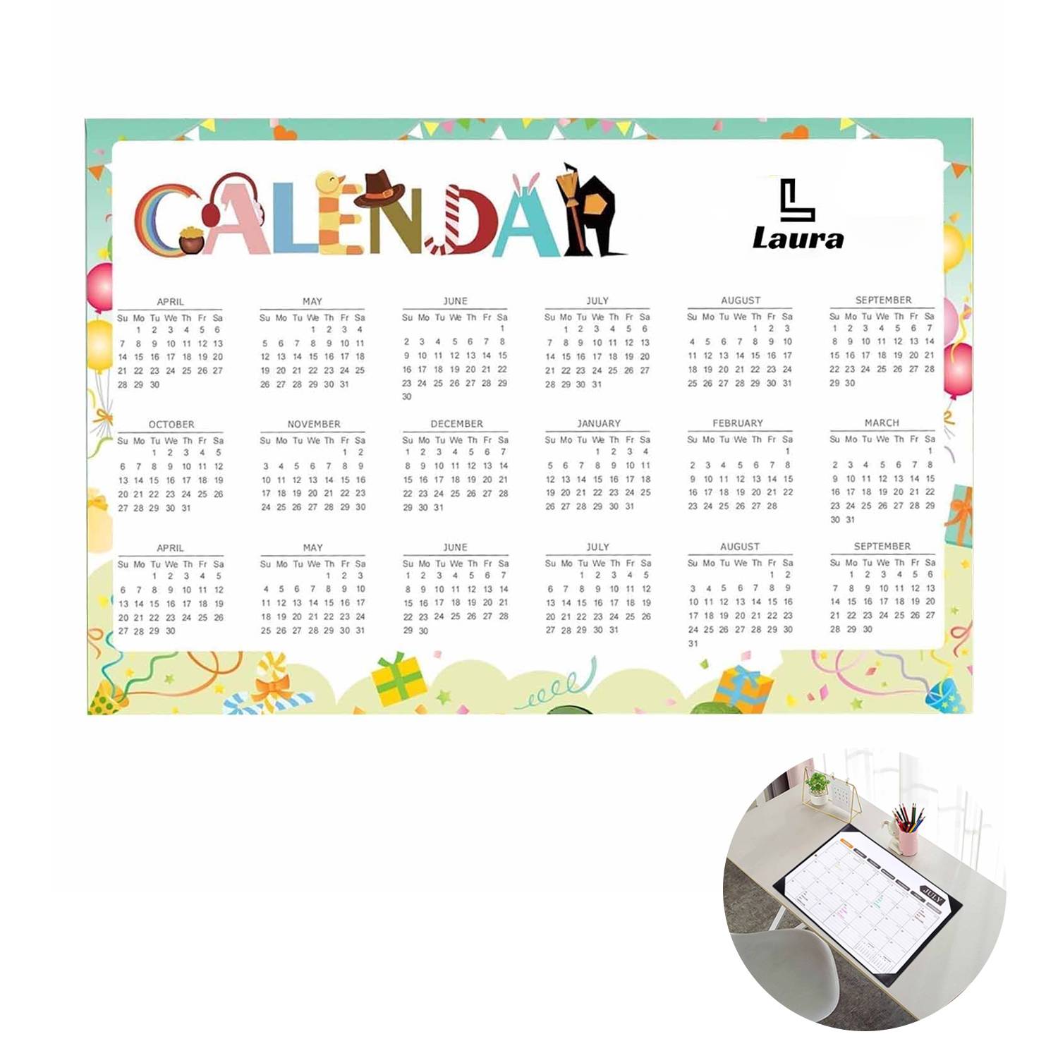 PVC transparent personalized table mat