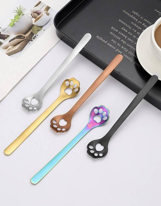 Stainless Steel Cat Claw Coffee Spoon - Image 8