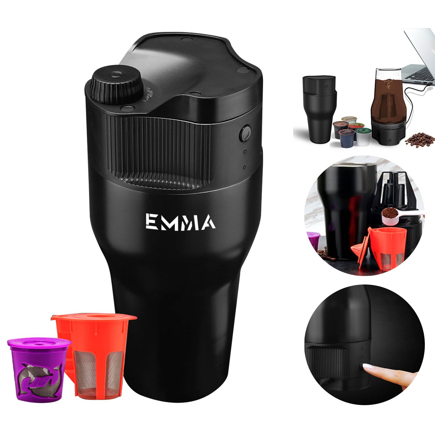Automatic Portable Coffee Machine 500ml / 17oz USB Charging
