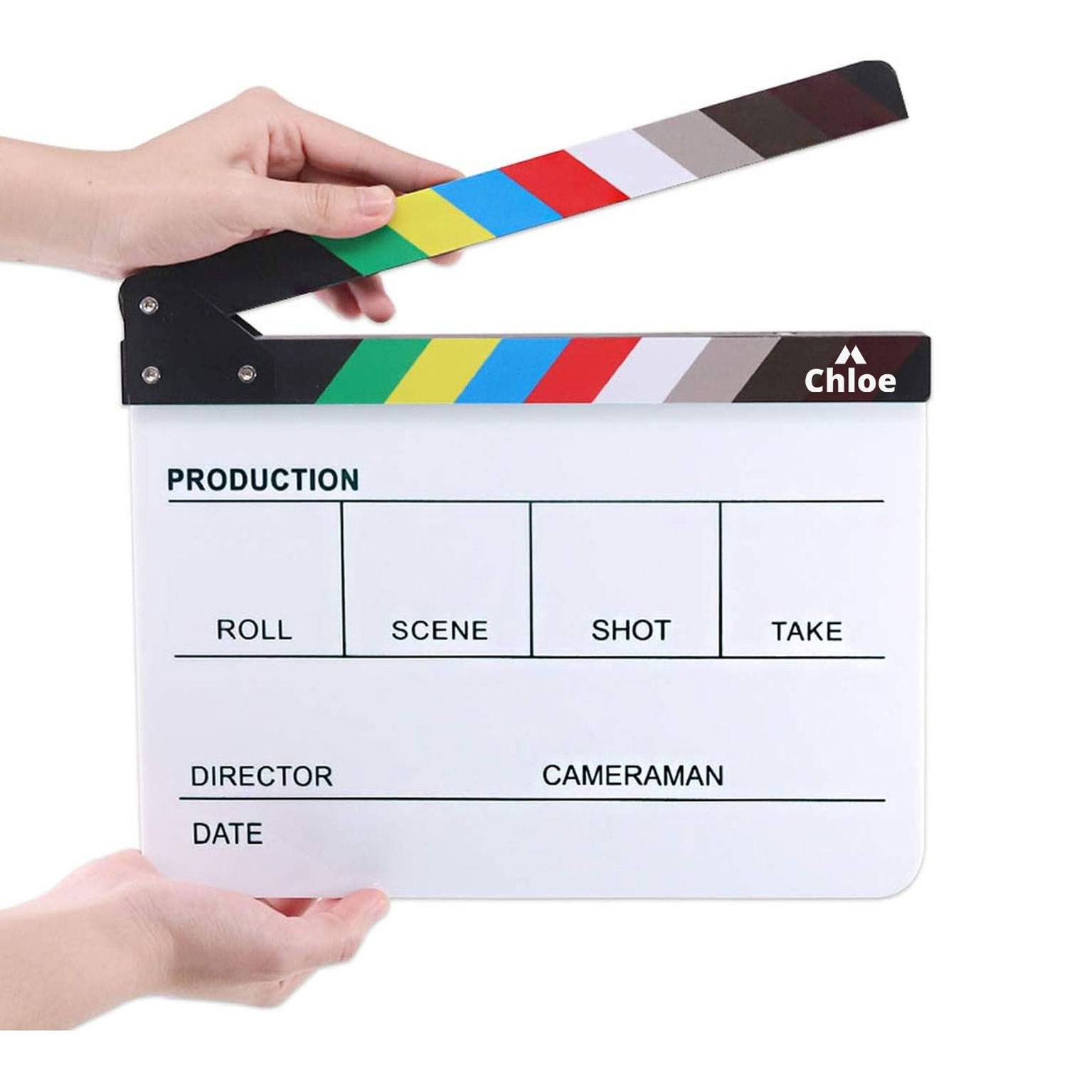 Customizable Cut Action Scene Clapper Board
