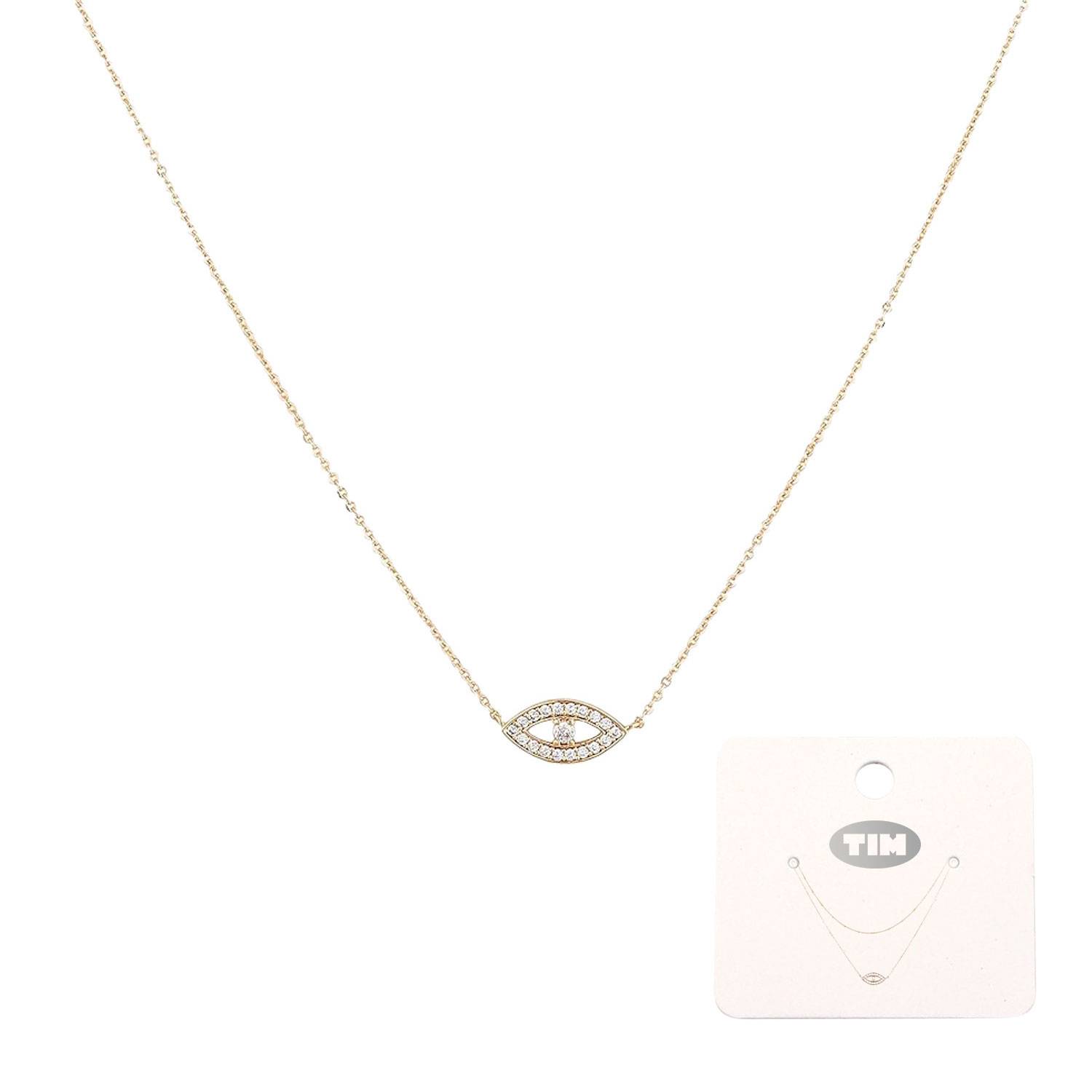 18K Gold Plated Evil Eye Necklace