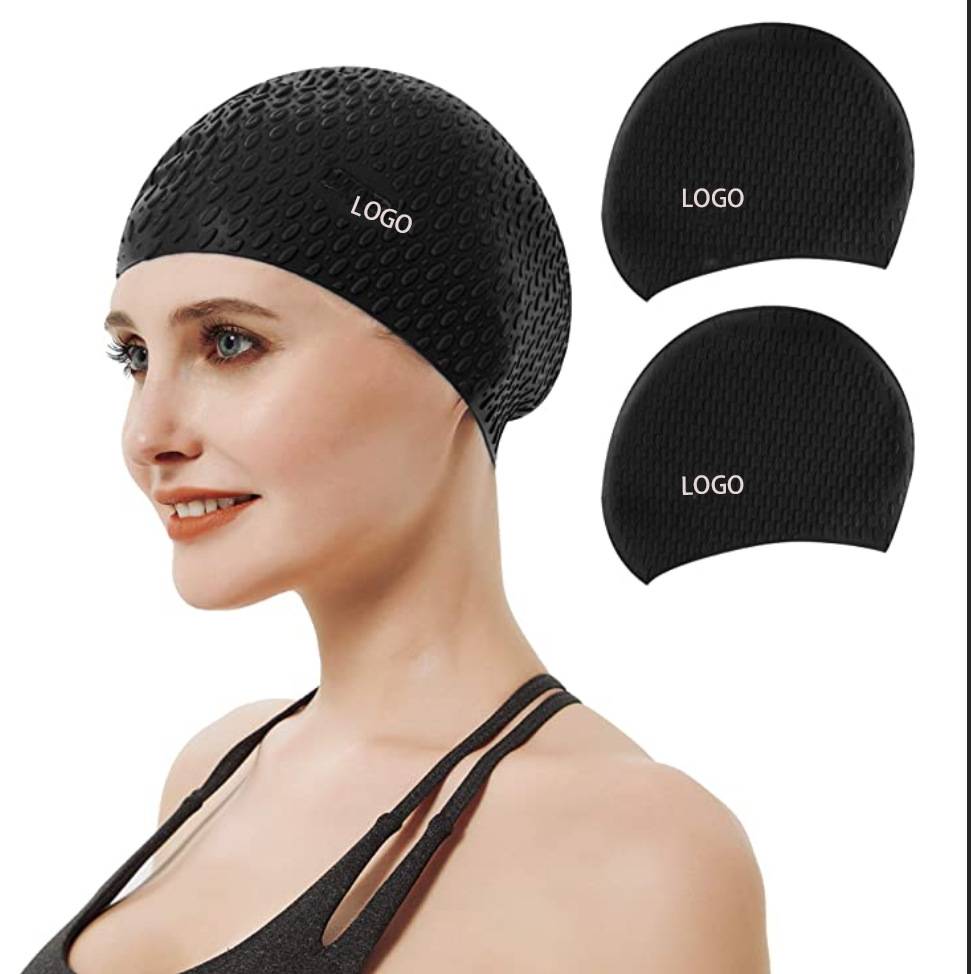 Durable Silicone Adult Swim Cap High Elasticity