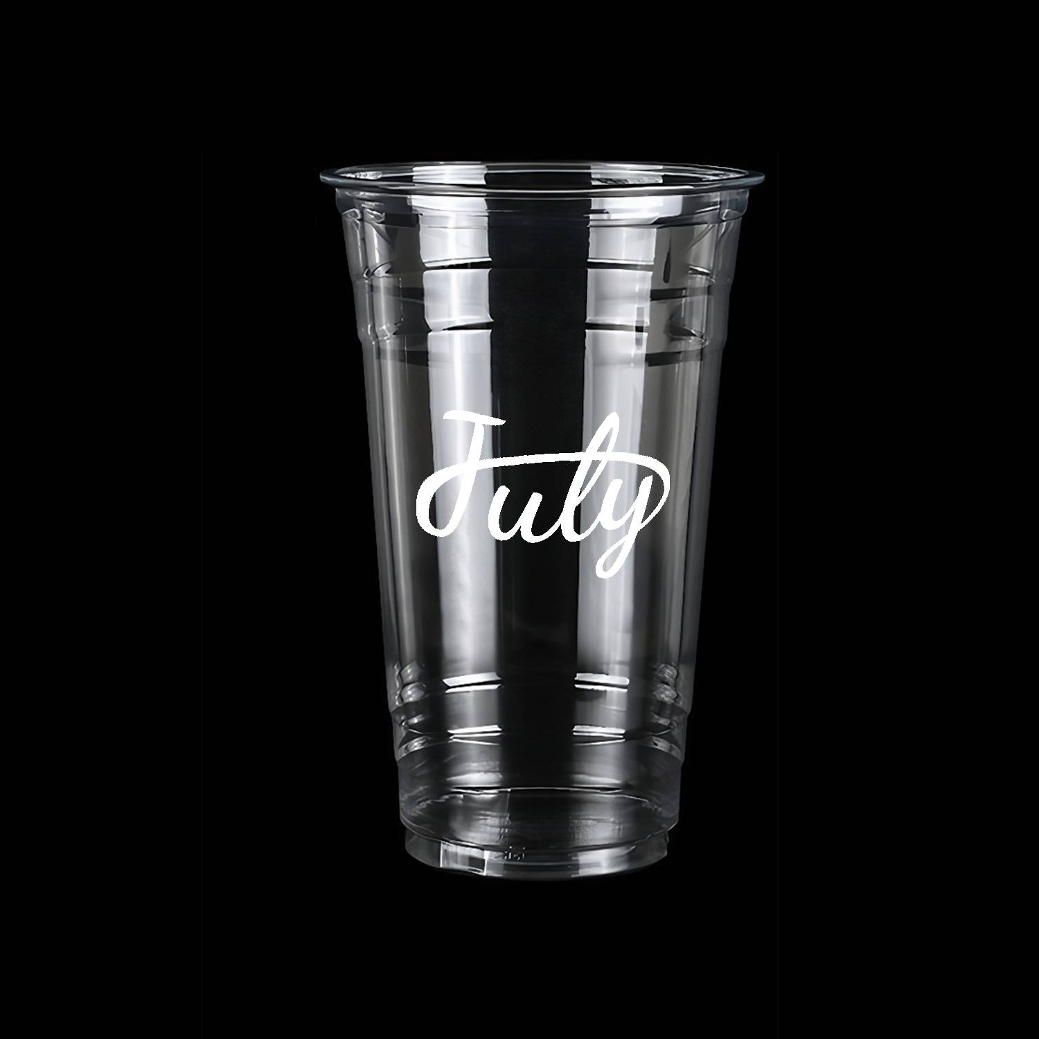 24 oz Disposable Takeout Clear PET Plastic Cup