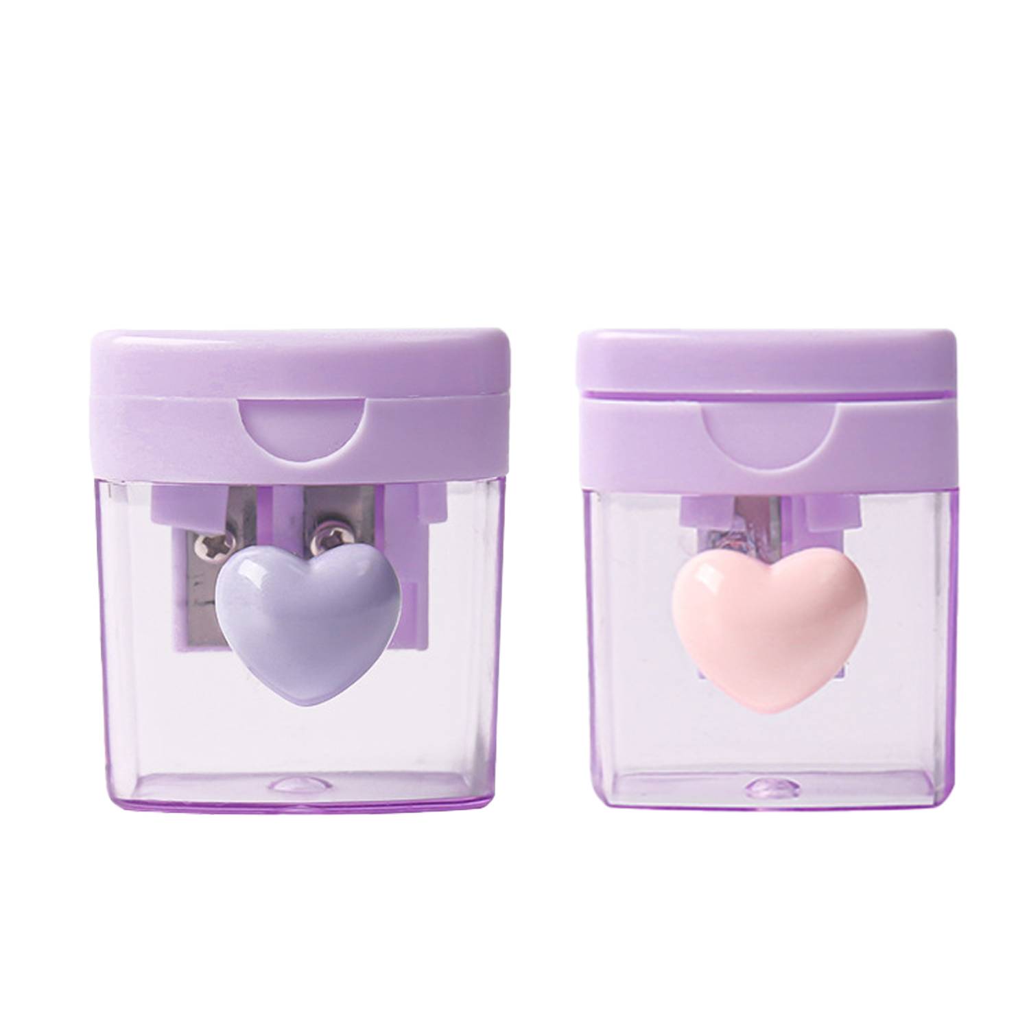 Cute Cartoon Pencil Sharpener with Lid for Kids – Manual - Image 4