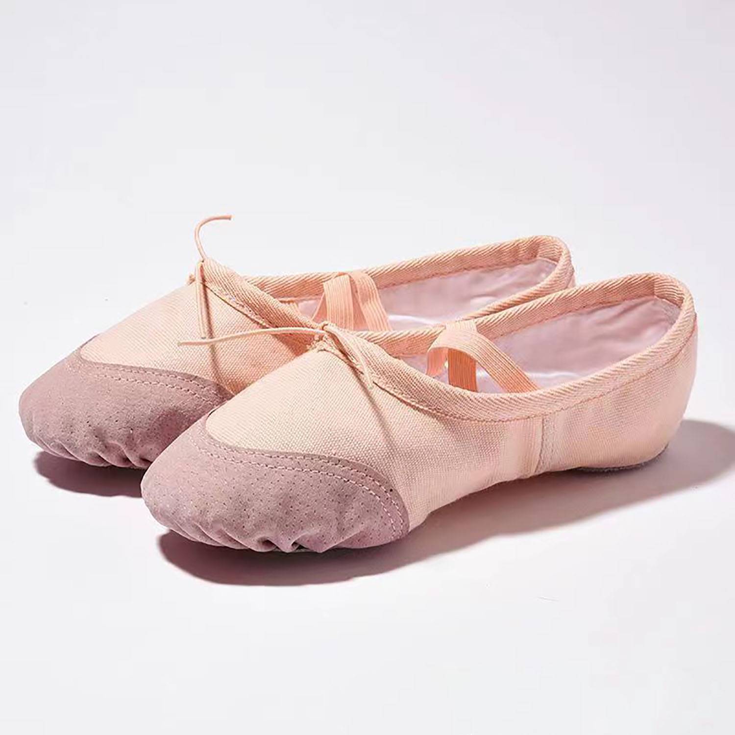 Canvas Ballet Shoes W/ Leather Toe - Image 4