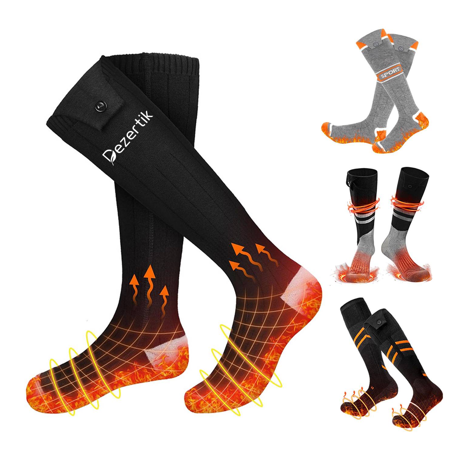 Smart Charging Heated Socks