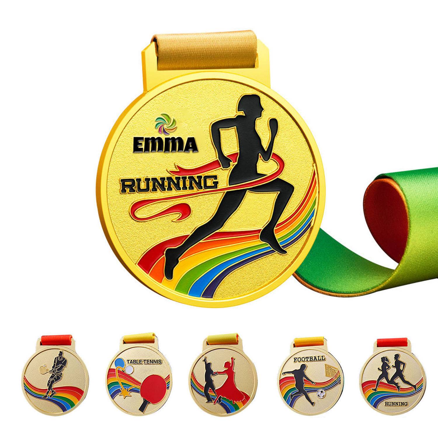 Crystal color printing medals