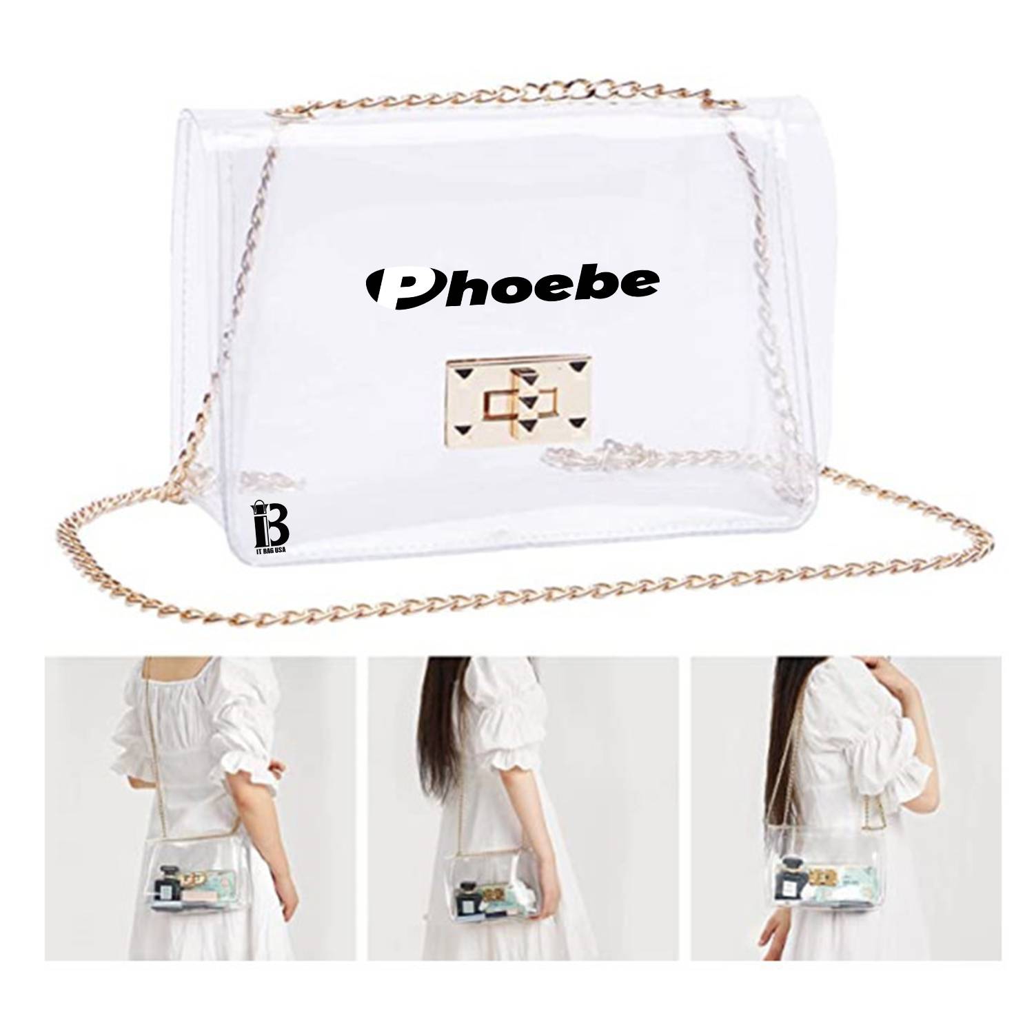 Clear Purse Gift For Women Clear Crossbody Bag Cute