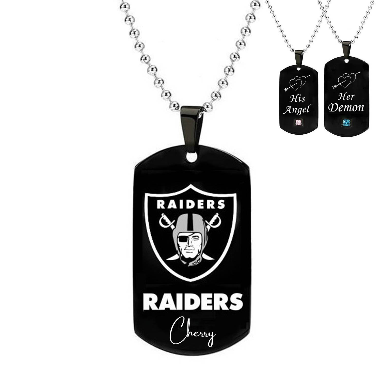 Black Dog Tags Ti Steel Necklace