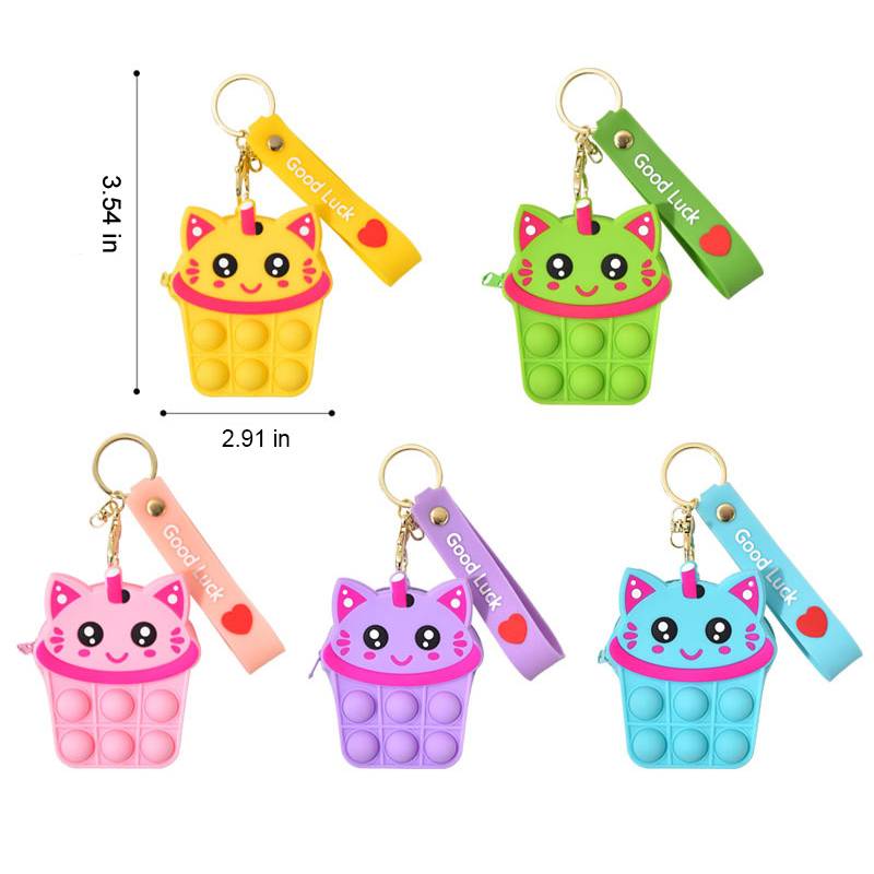 Pop Mini Cute Bubble Keychain Bag