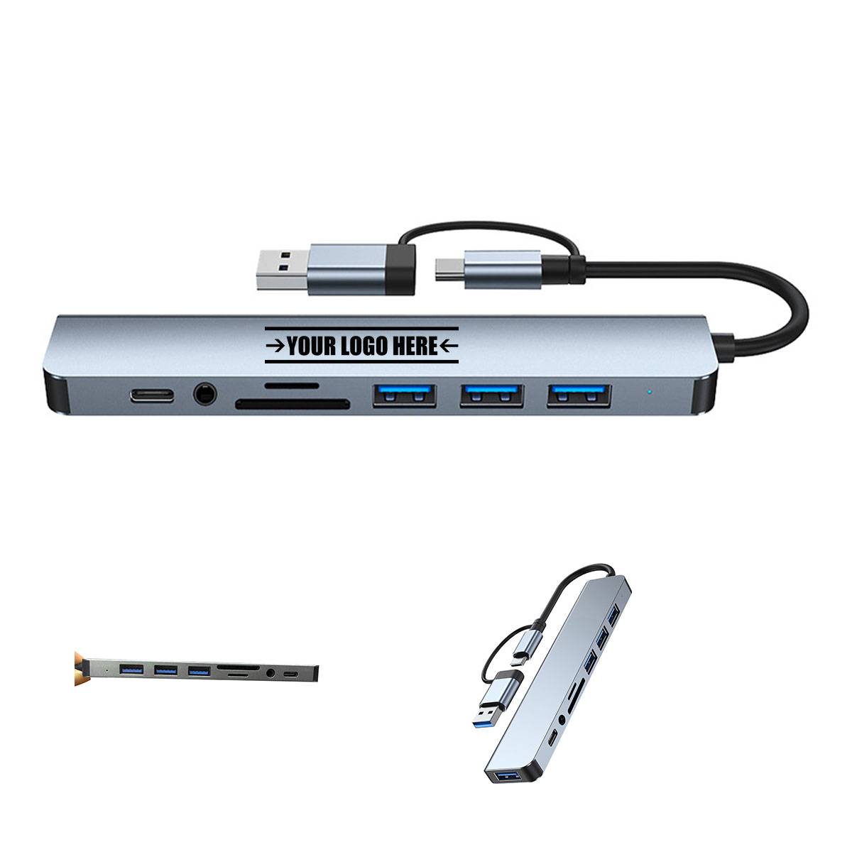 Usb/C Port 8-In-1 Pc Adapter