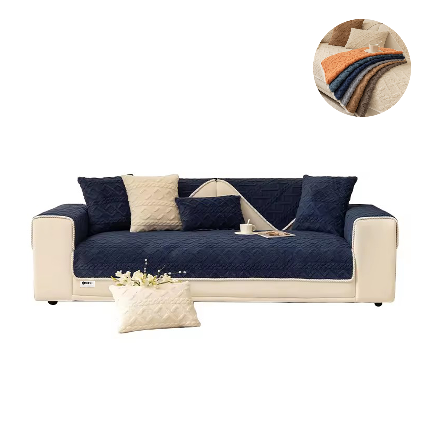 Ultra-Soft Fuzzy Sofa Slipcover