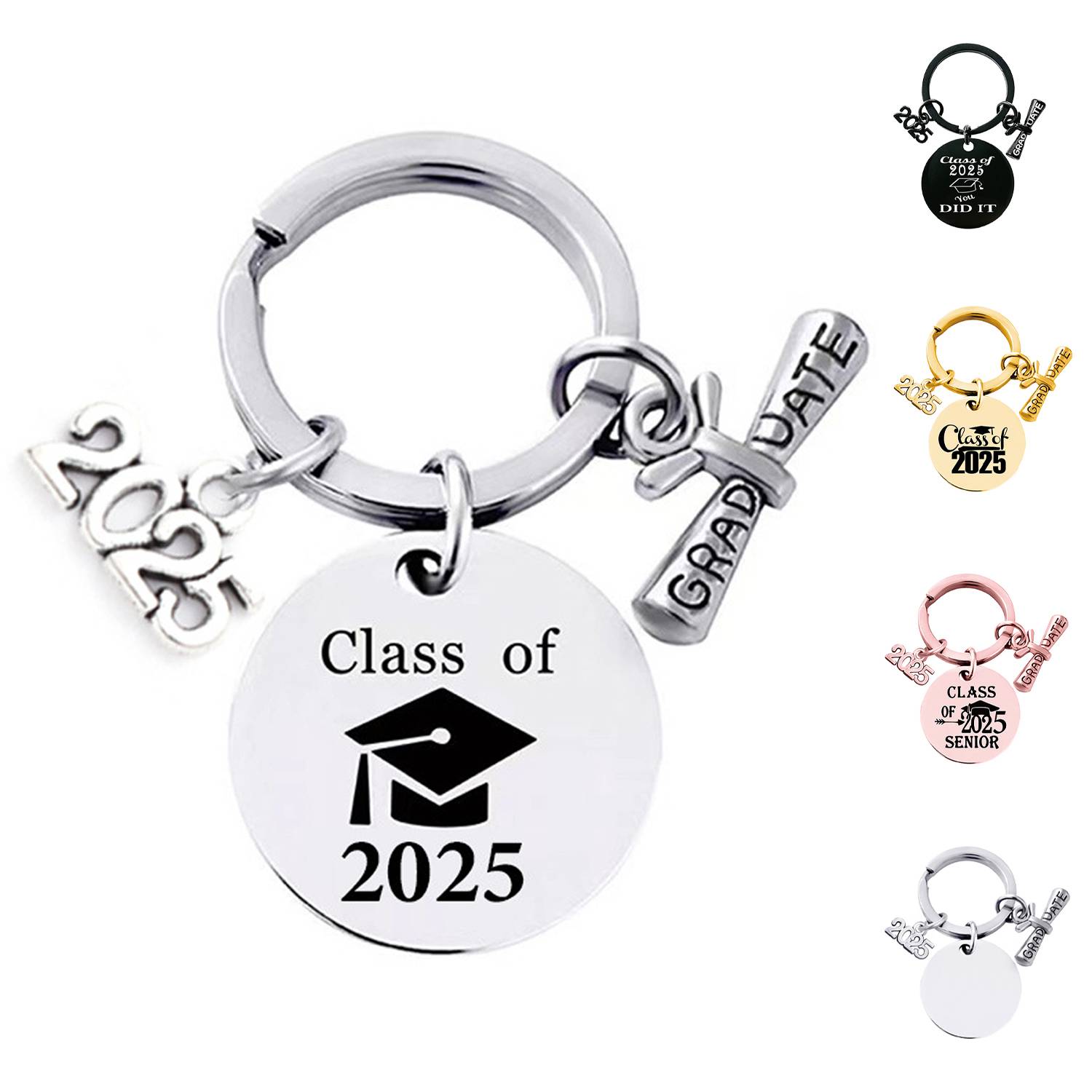 2025 Stainless Steel Graduation Season Keychain