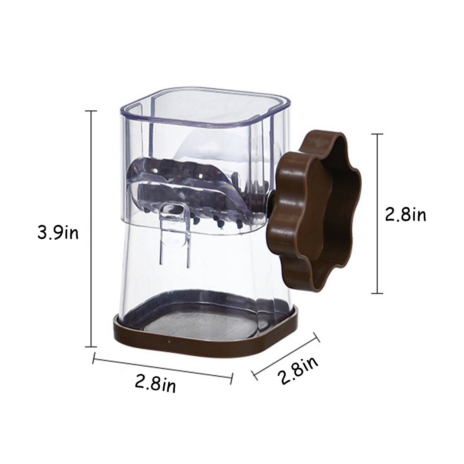 Transparent Manual Rotary Nut Grinder - Image 4