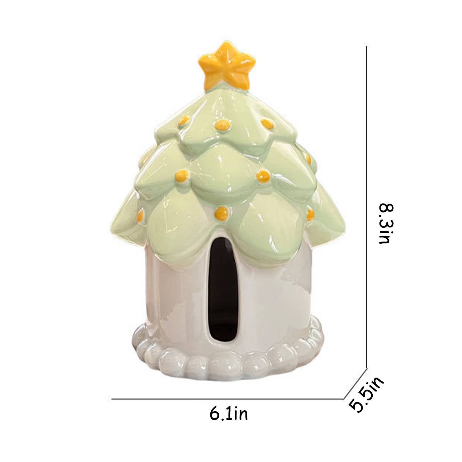 Treehouse Ceramic Tissue Box - Image 4