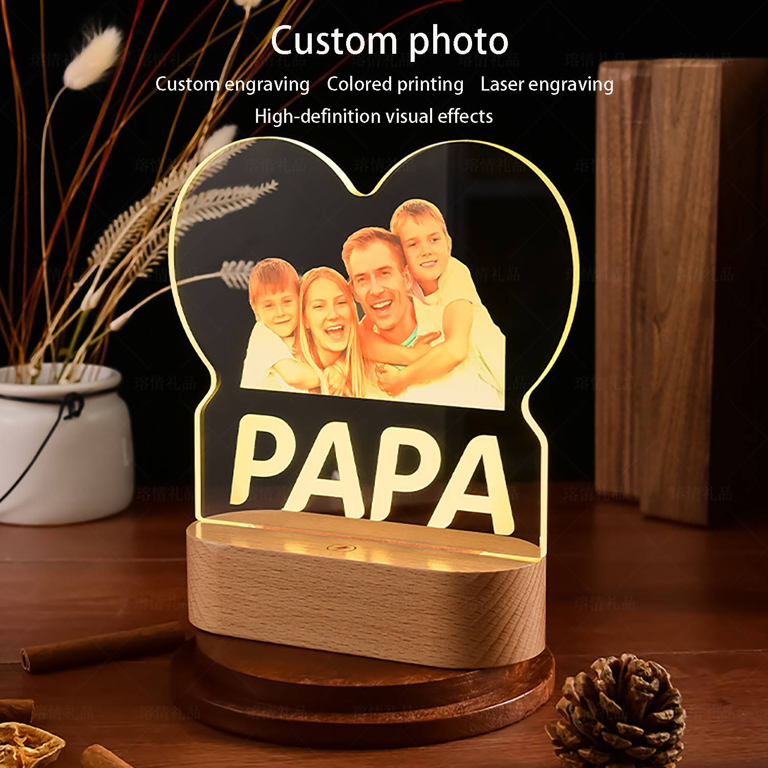 Customized Acrylic LED Night Light Ornament - Image 10