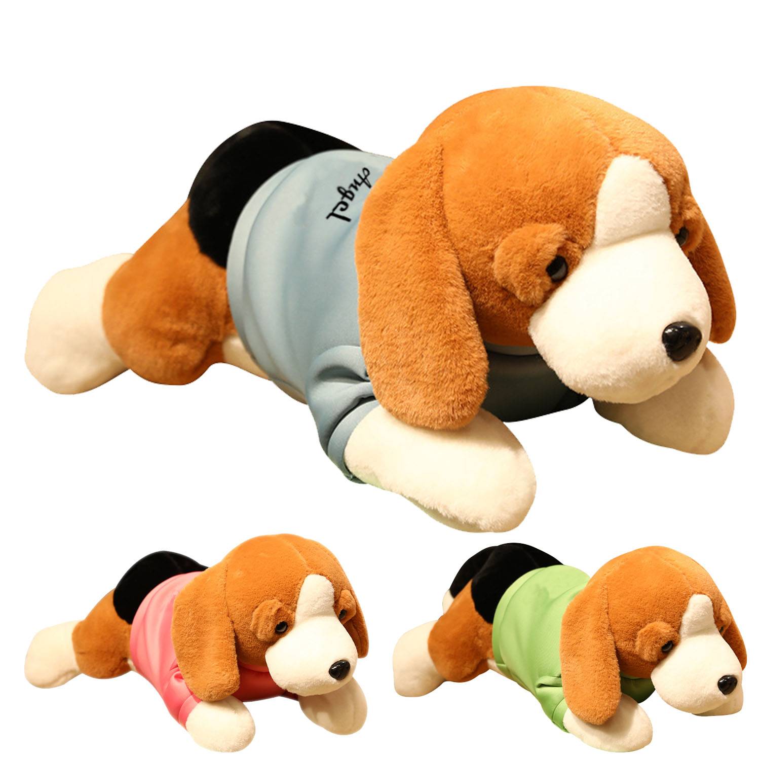 Fluffy Plush Dog High Elasticity Removable Clothes