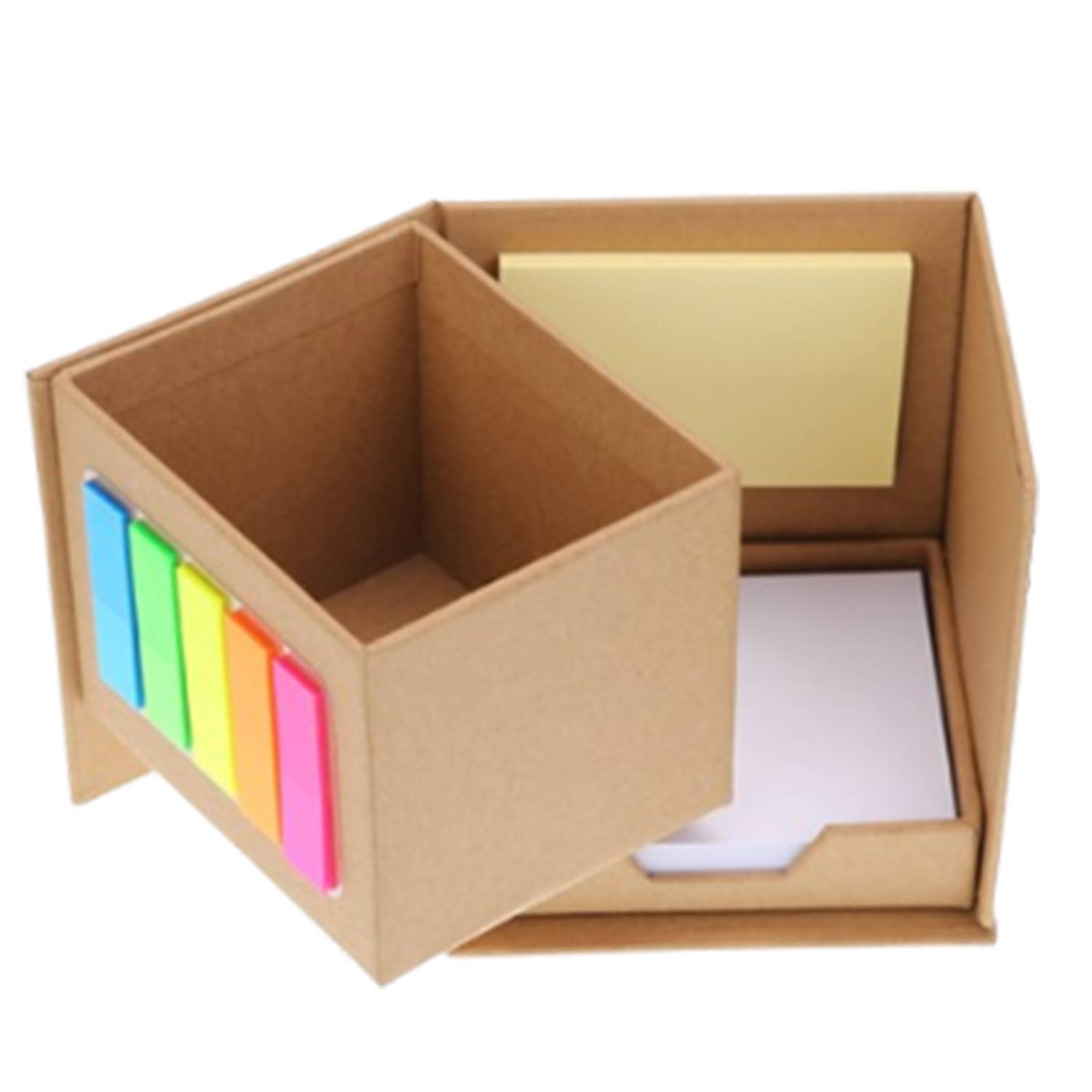 Multifunctional Folding Pen Holder Sticky Note Box - Image 3