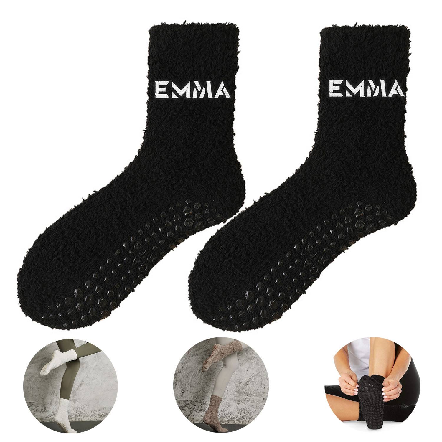 Fuzzy Socks With Grips for Women