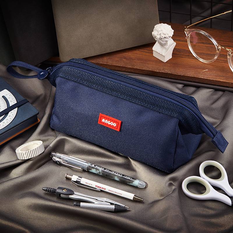 Portable Zipper Pencil Case Pouch Bag - Image 3