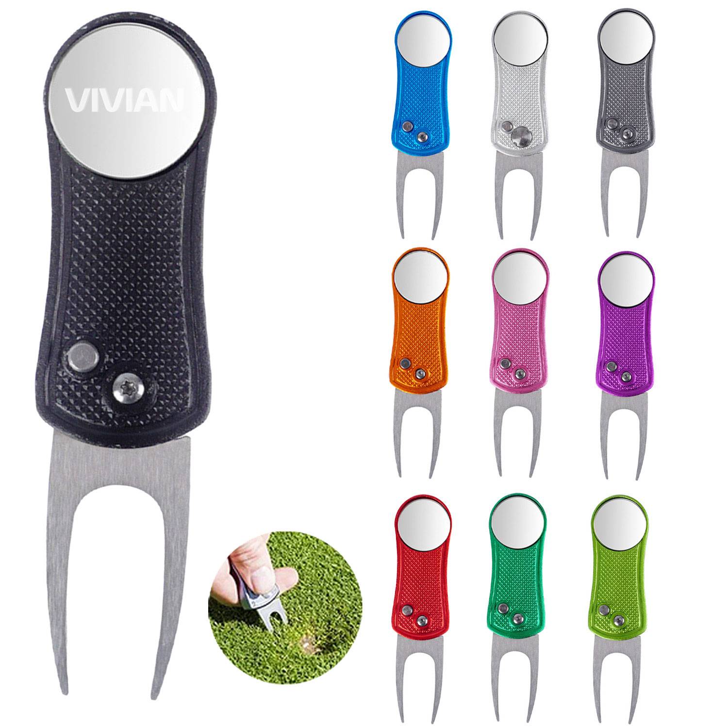 Foldable Golf Divot Repair Tool